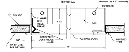 18x18 PF Press- Fit Drywall Access Panel
